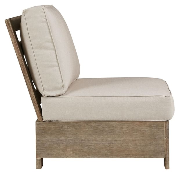 Ashley Outdoor/Patio Armless Chair with Cushion P804-846