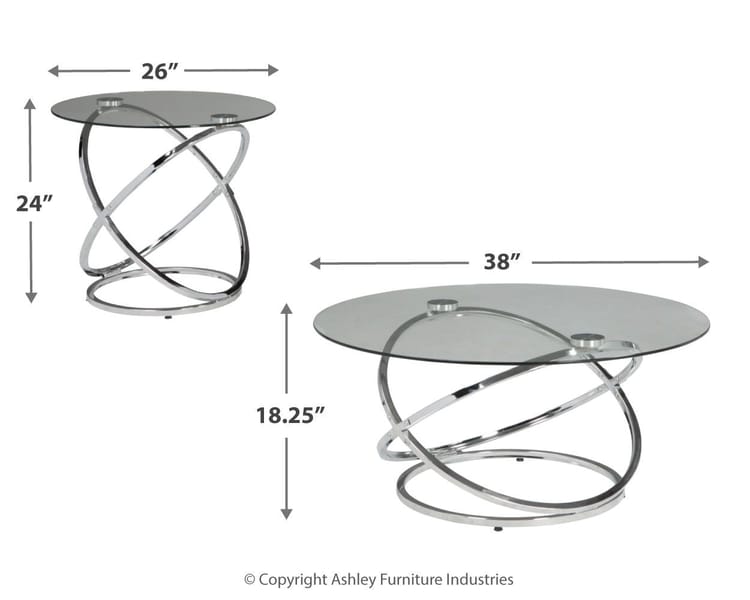 Ashley Living Room Occasional Table Set (Set of 3) T270-13