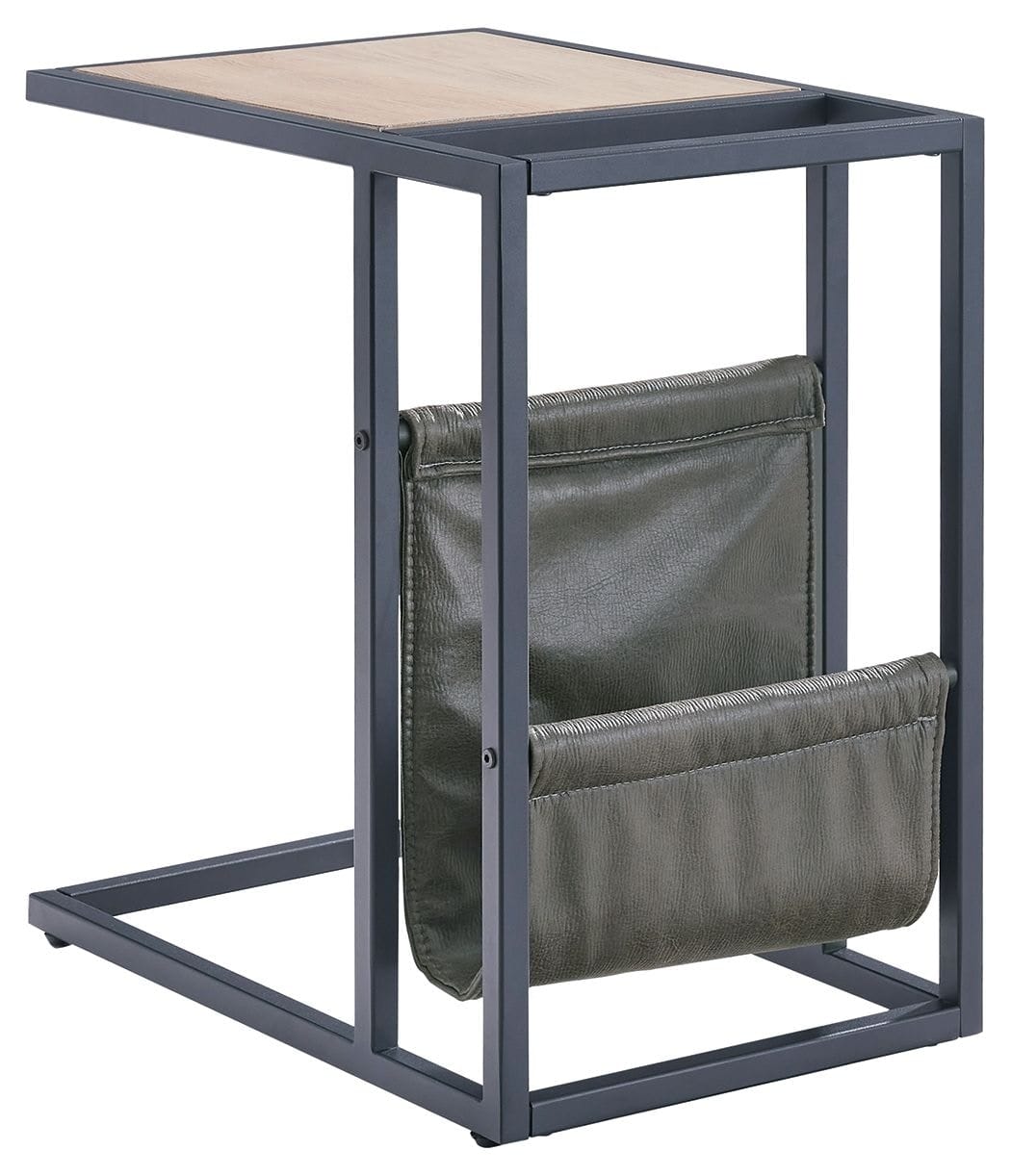 Ashley Living Room Chair Side End Table With Magazine Basket T931-107