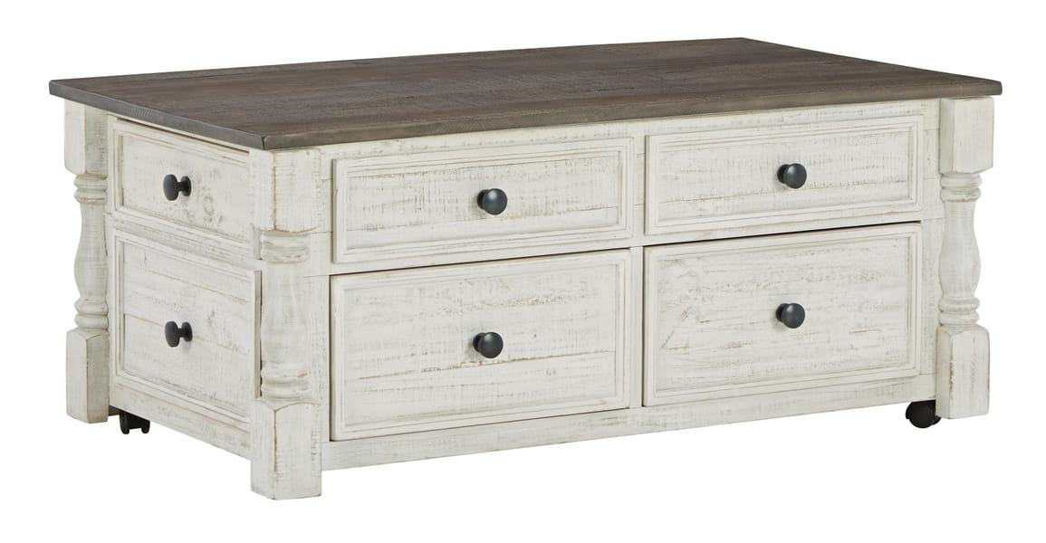 Ashley Living Room Lift Top Cocktail Table With Storage Drawers T994-20