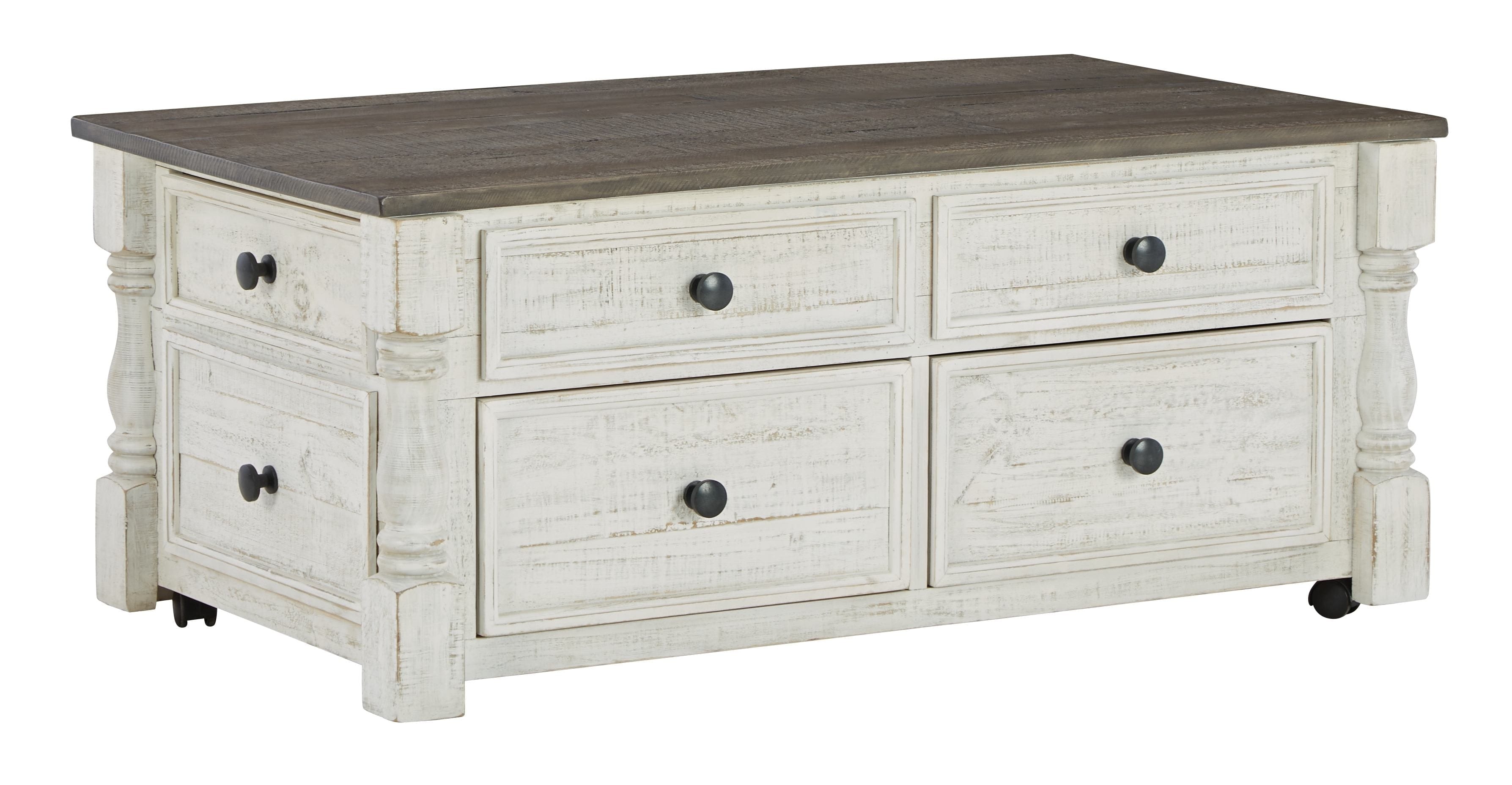 Ashley Living Room Lift Top Cocktail Table With Storage Drawers T994-20