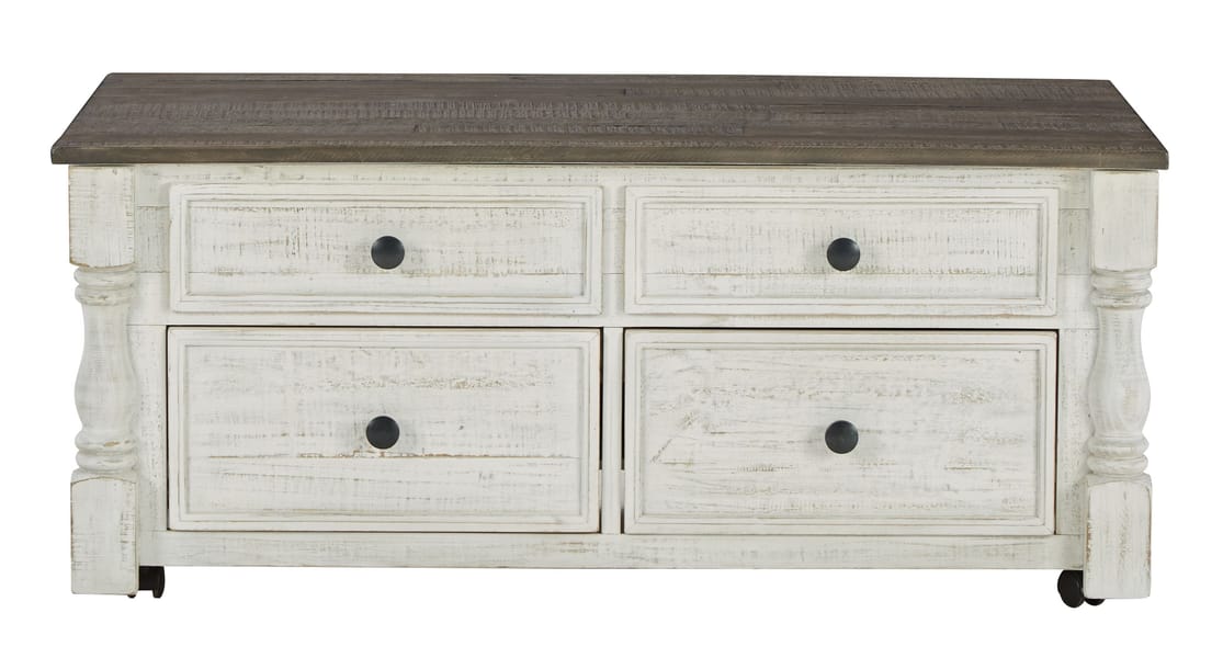 Ashley Living Room Lift Top Cocktail Table With Storage Drawers T994-20
