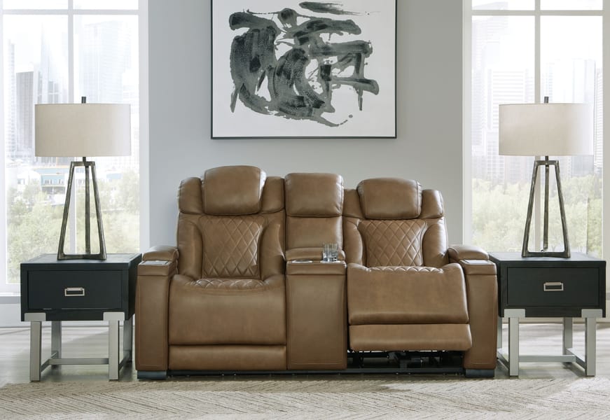 Ashley Living Room Power Reclining Sofa and Loveseat U12807-15-18