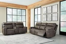 Ashley Living Room 2 Piece Power Reclining Sofa and Loveseat U15205-15-18
