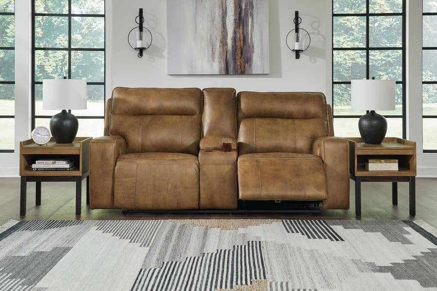 Ashley Living Room 2 Piece Power Reclining Sofa and Loveseat U15206-15-18