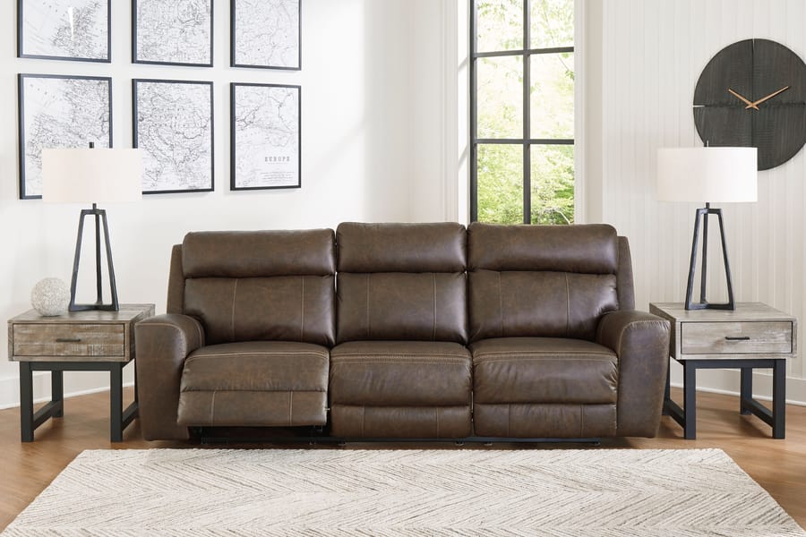 Ashley Living Room 2 Piece Power Reclining Sofa and Loveseat U25401-15-18