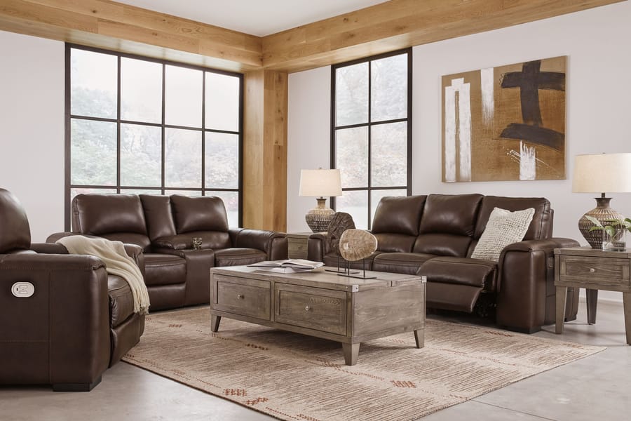 Ashley Living Room 3 Piece Power Reclining Living Room Set U25502-15-18-13