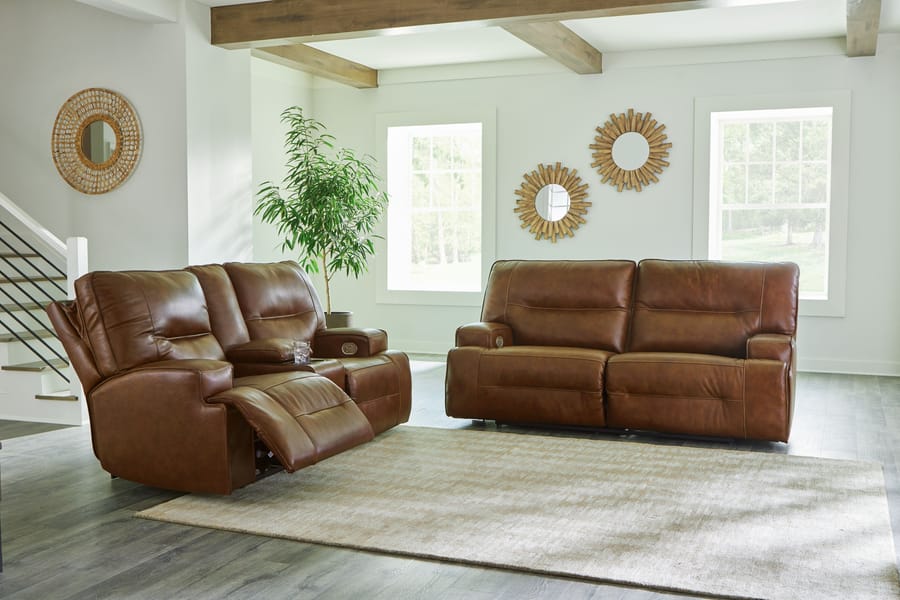 Ashley Living Room Power Reclining Sofa and Loveseat U25705-47-18