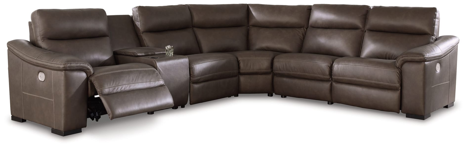 Ashley Living Room Left Arm Facing Zero Wall Power Recliner 6 Pc Sectional U26301-58-57-31-77-46-62
