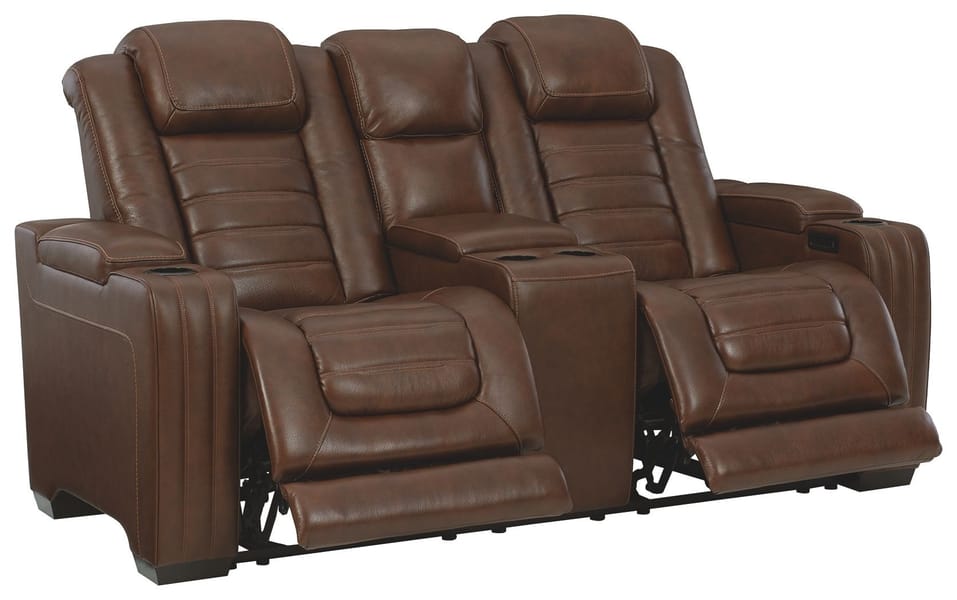Ashley Living Room 2 Piece Power Reclining Sofa and Loveseat U28004-15-18