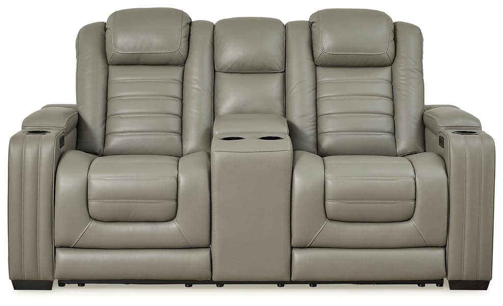 Ashley Living Room 2 Piece Power Reclining Sofa and Loveseat U28005-15-18