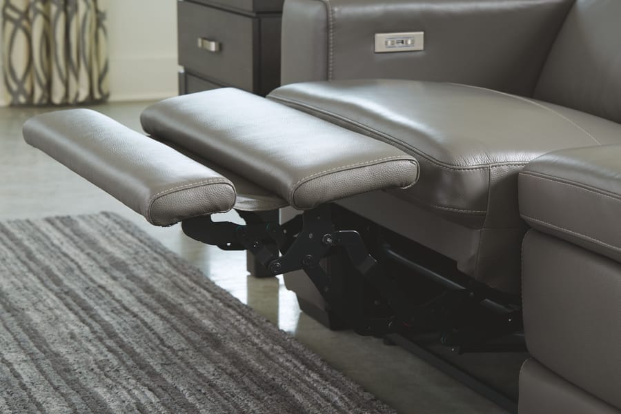 Tucson Power Reclining Sectional in Grey