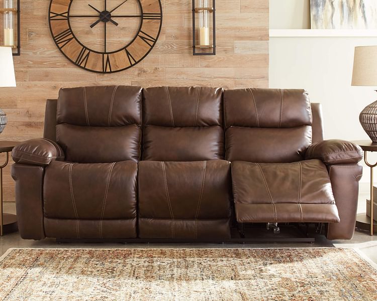 Ashley Living Room Power Reclining with Adjustable Headrest Sofa & Loveseat Set U64805-15-18
