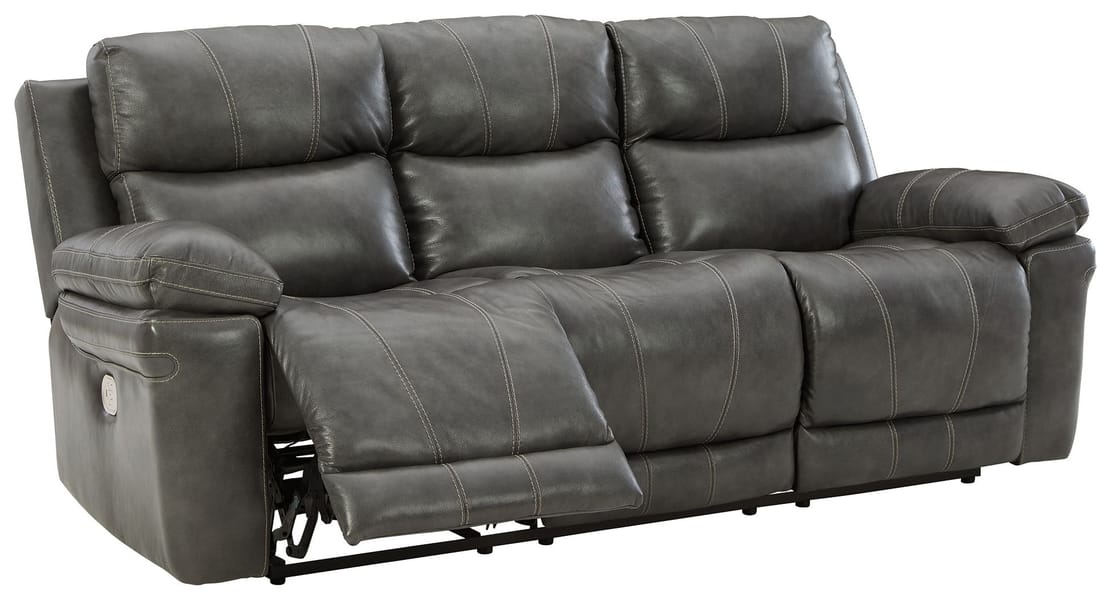 Ashley Living Room Power Reclining Sofa with Adjustable Headrest U6480615