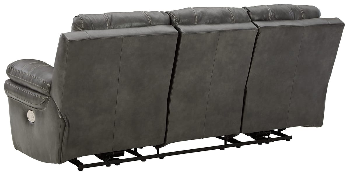 Ashley Living Room Power Reclining Sofa with Adjustable Headrest U6480615