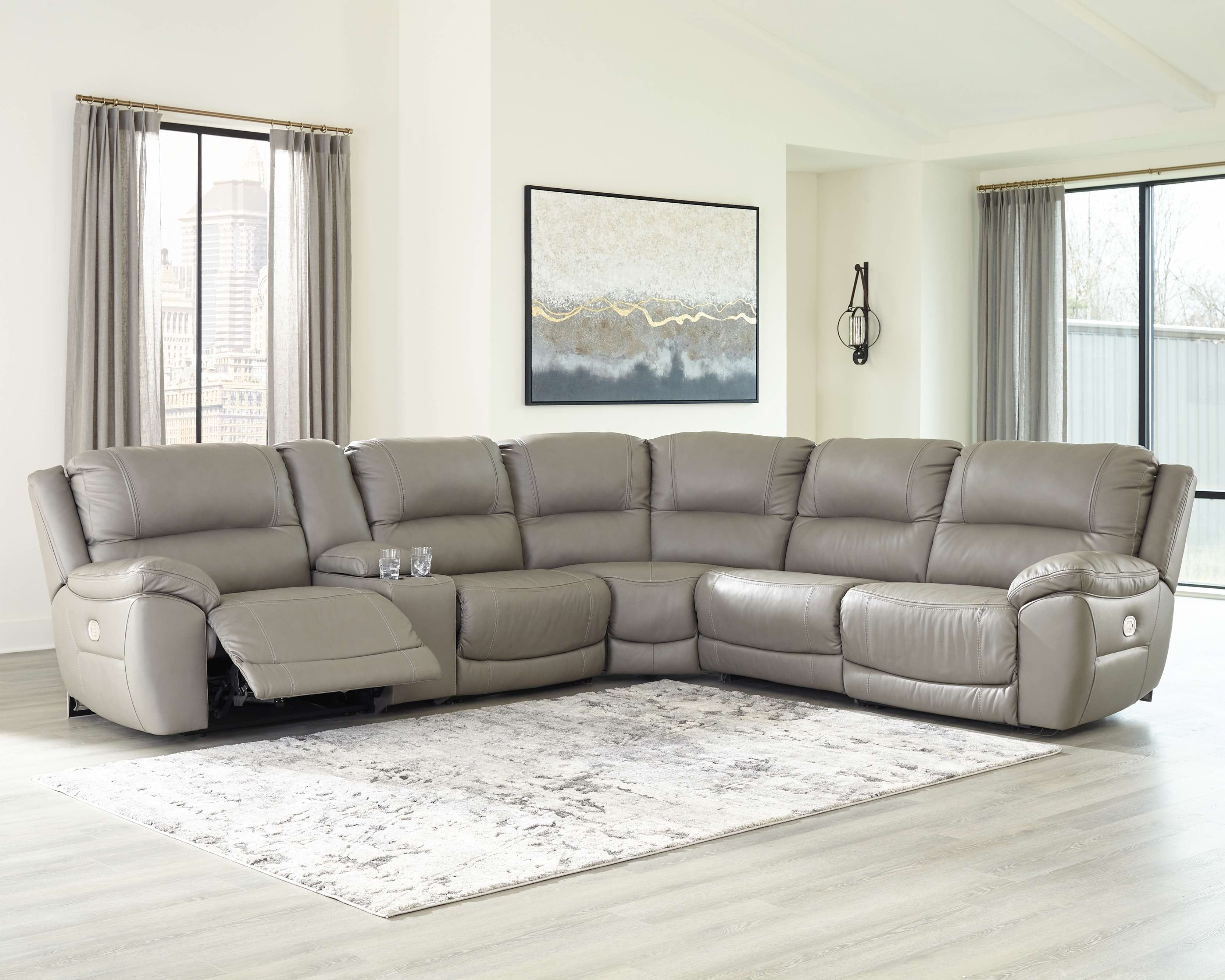 Ashley Living Room Power Reclining Sectional U71605-58-57-31-77-46-62