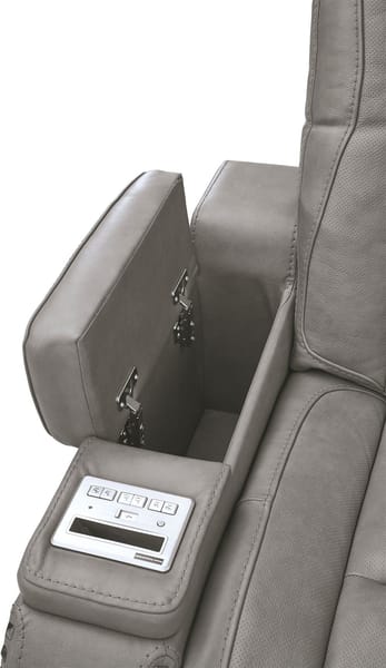 Ashley Living Room Power Reclining with Adjustable Headrest Sofa & Loveseat Set U85305-15-18