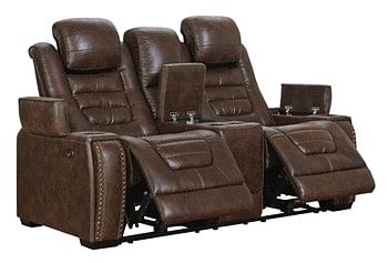 Ashley Living Room Game Zone Power Reclining Loveseat with Console 3850118