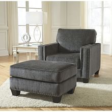 Ashley Living Room Chair with Ottoman 43001-20-14