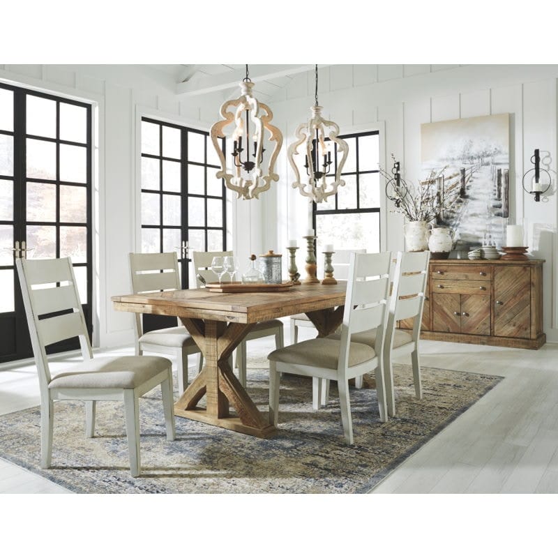 Ashley Grindleburg 7 Piece RECT DRM Table and 6 Side Chairs - Portland, OR | Key Home Furnishings