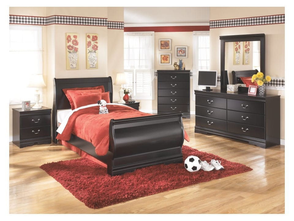 Ashley Bedroom Huey Vineyard Twin Bed Set B128-31-36-63-62-82