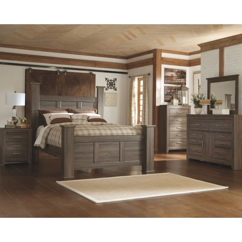 Ashley Bedroom 6 Piece California King Poster Bed Set B251-31-36-46-68-66-94