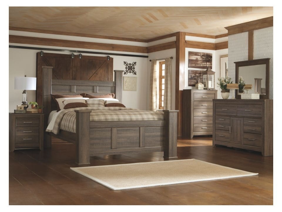 Ashley Bedroom 5 Piece Queen Poster Bed Set B251-31-36-67-64-98