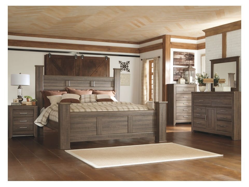 Ashley Bedroom 5 Piece California King Poster Bed Set B251-31-36-68-66-94