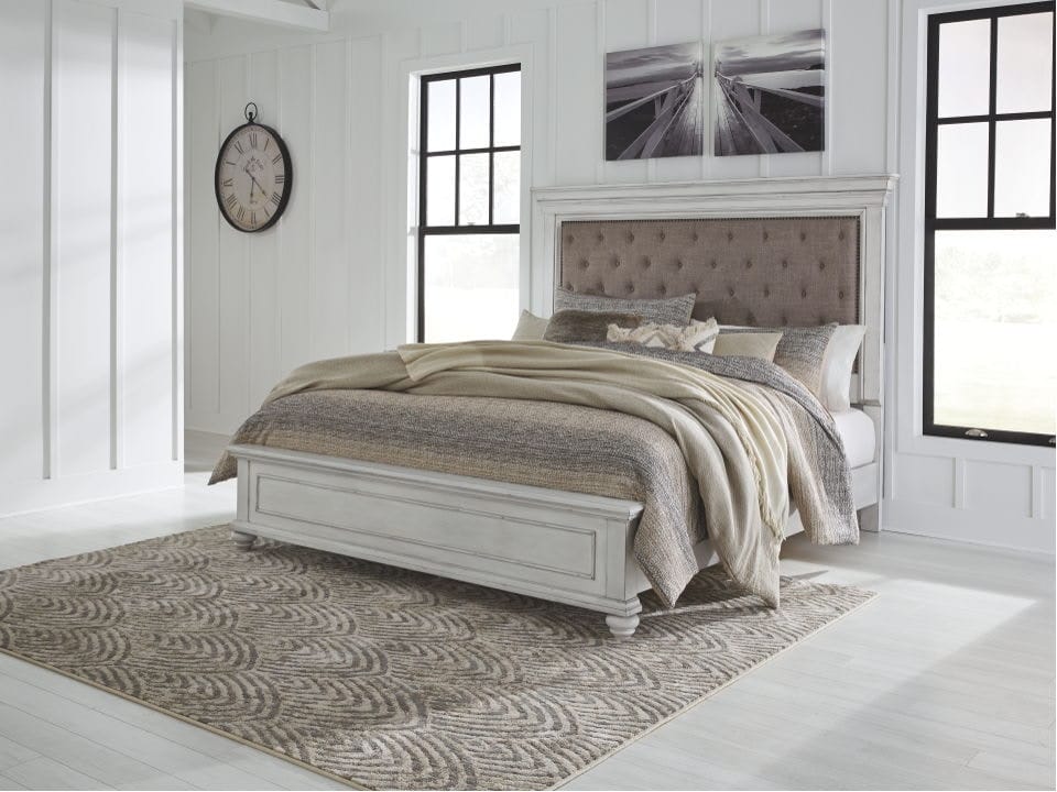 Ashley Bedroom California King Panel Upholstered B...