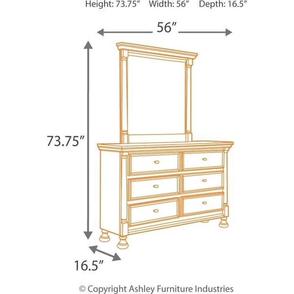 Ashley Bedroom 8 Piece Full Panel Bed Set B502-21-26-45-87-84-86-91-2