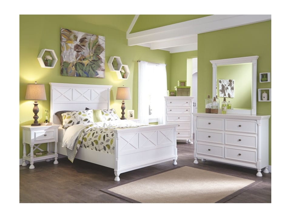 Ashley Bedroom 5 Piece Queen Panel Bed Set B502-21-26-57-54-96