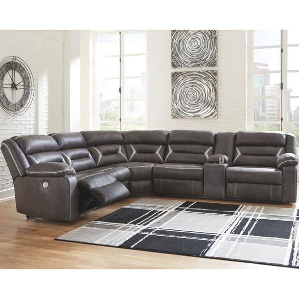 Ashley Living Room Power Reclining Sectional 13104-58-46-77-73