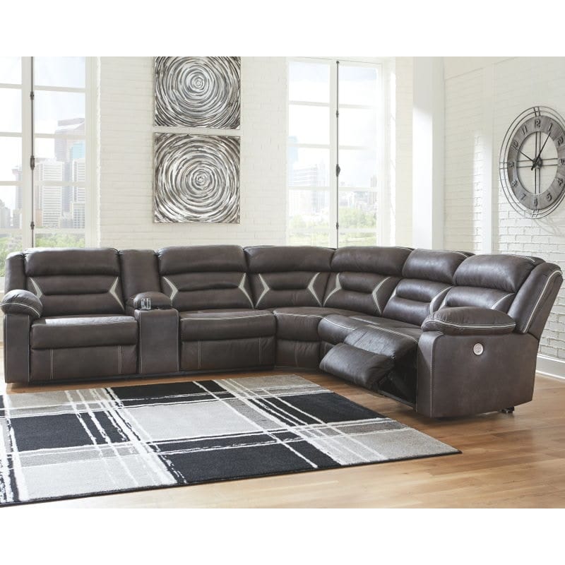 Ashley Living Room Power Reclining Sectional 13104-59-77-46-62