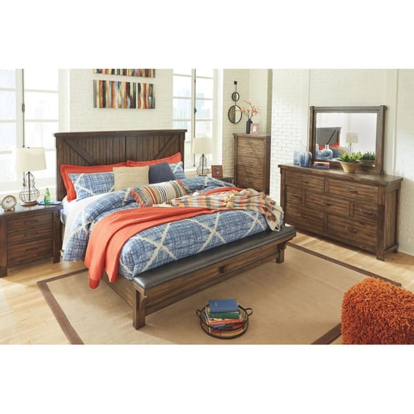 Ashley Bedroom Queen Upholstered Bed B718-157-154-96