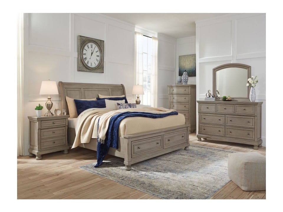 Ashley Bedroom 8 Piece Queen Sleigh Bed Set B733-31-36-46-77-74-98-92-2
