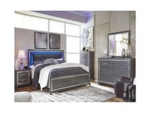 Ashley Bedroom 6 Piece King Panel Bed Set B214-31-36-46-58-56-97