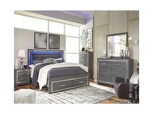 Ashley Bedroom 6 Piece King Storage Bed Set B214-31-36-46-58-56S-97