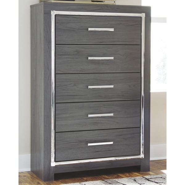 Ashley Bedroom 6 Piece Full Panel Bed with Storage Set B214-31-36-46-87-84S-86