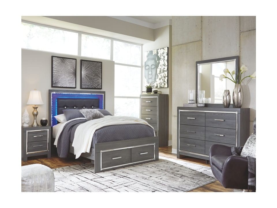 Ashley Bedroom 7 Piece Queen Storage Bed Set B214-31-36-57-54S-96-92-2