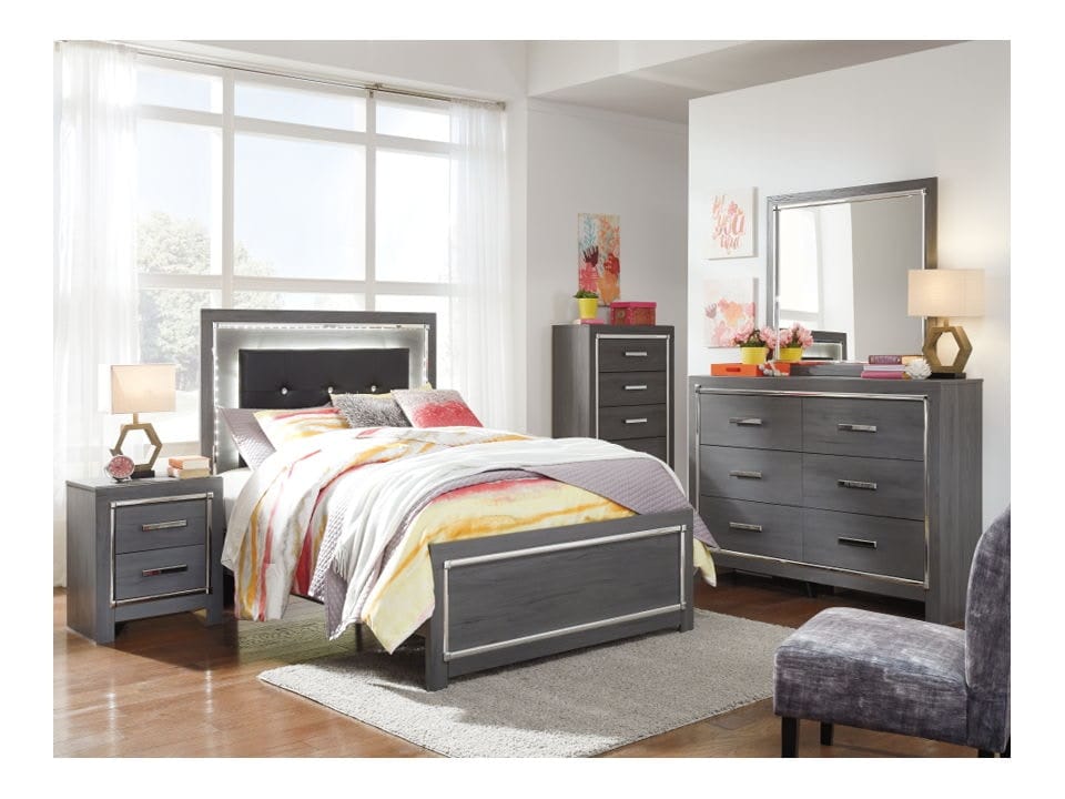 Ashley Bedroom 5 Piece Full Panel Bed Set B214-31-36-87-84-86