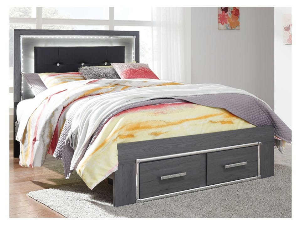 Ashley Bedroom Full Panel Bed with Storage B214-87...
