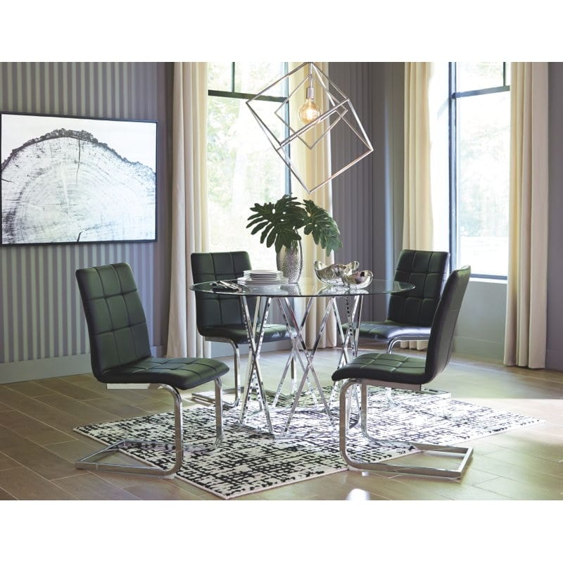 Dining Room 5 Piece Round Dining Table Set