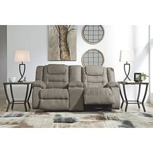 Ashley Living Room Double Reclining Loveseat with Console 1010494