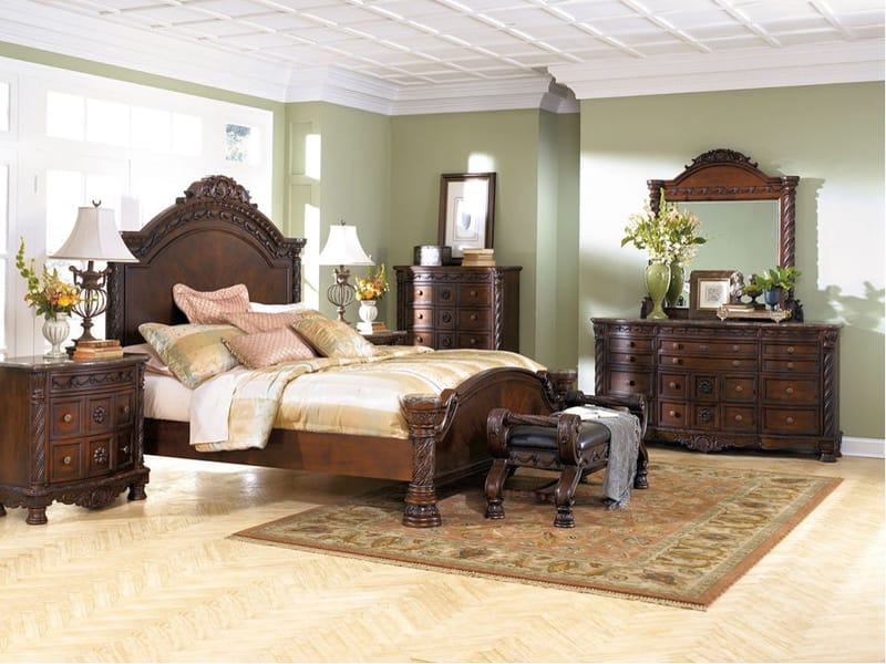 Ashley Bedroom 7 Piece Queen Panel Bed Set B553-131-36-157-254-196-193-2