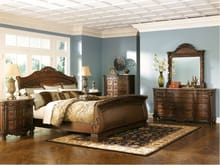 Ashley Bedroom 8 Piece Queen Sleigh Bed Set B553-131-36-46-77-74-75-193-2