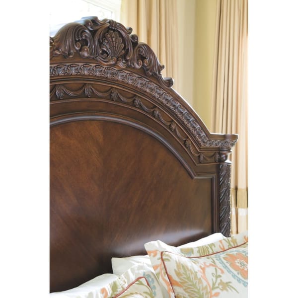 Ashley Bedroom 6 Piece King Panel Bed Set B553-131-36-46-158-256-197