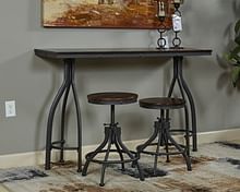 Ashley Dining Room Odium Counter Height Dining Table and Bar Stools (Set of 3) D284-113