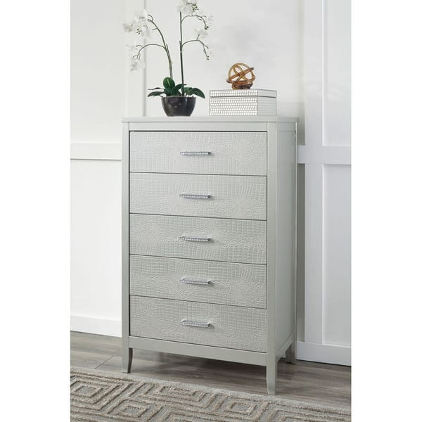Ashley Bedroom 3 Piece Chest and Queen UPH Panel Bed Set B560-46-81-96