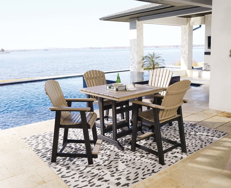 Ashley Dining Room 5 Piece Counter Dining Set P211-632-124-2