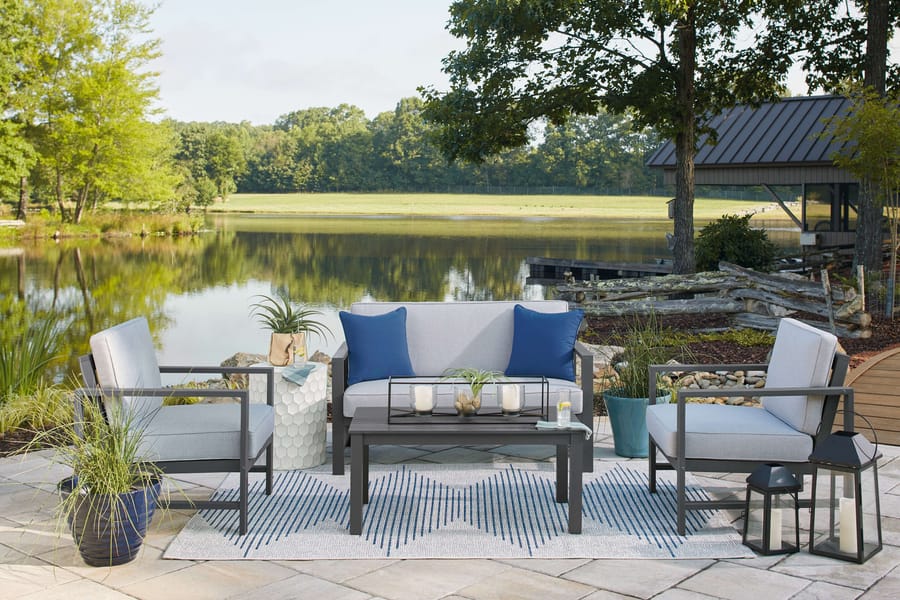 Ashley Outdoor/Patio 4 Piece Lounge Set P349-034-821